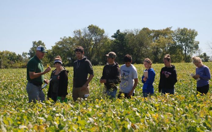 Visit our agriculture classes and farm fields