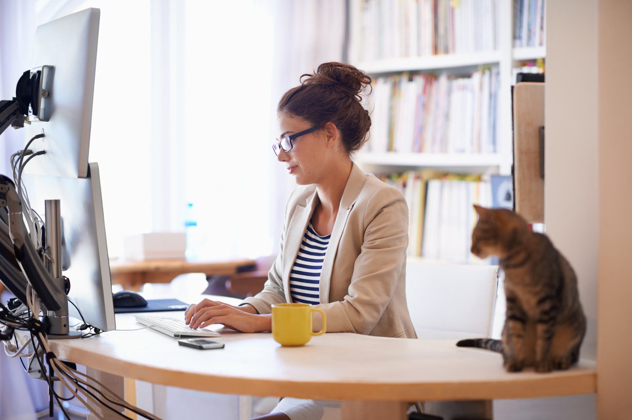 Women working in an office.