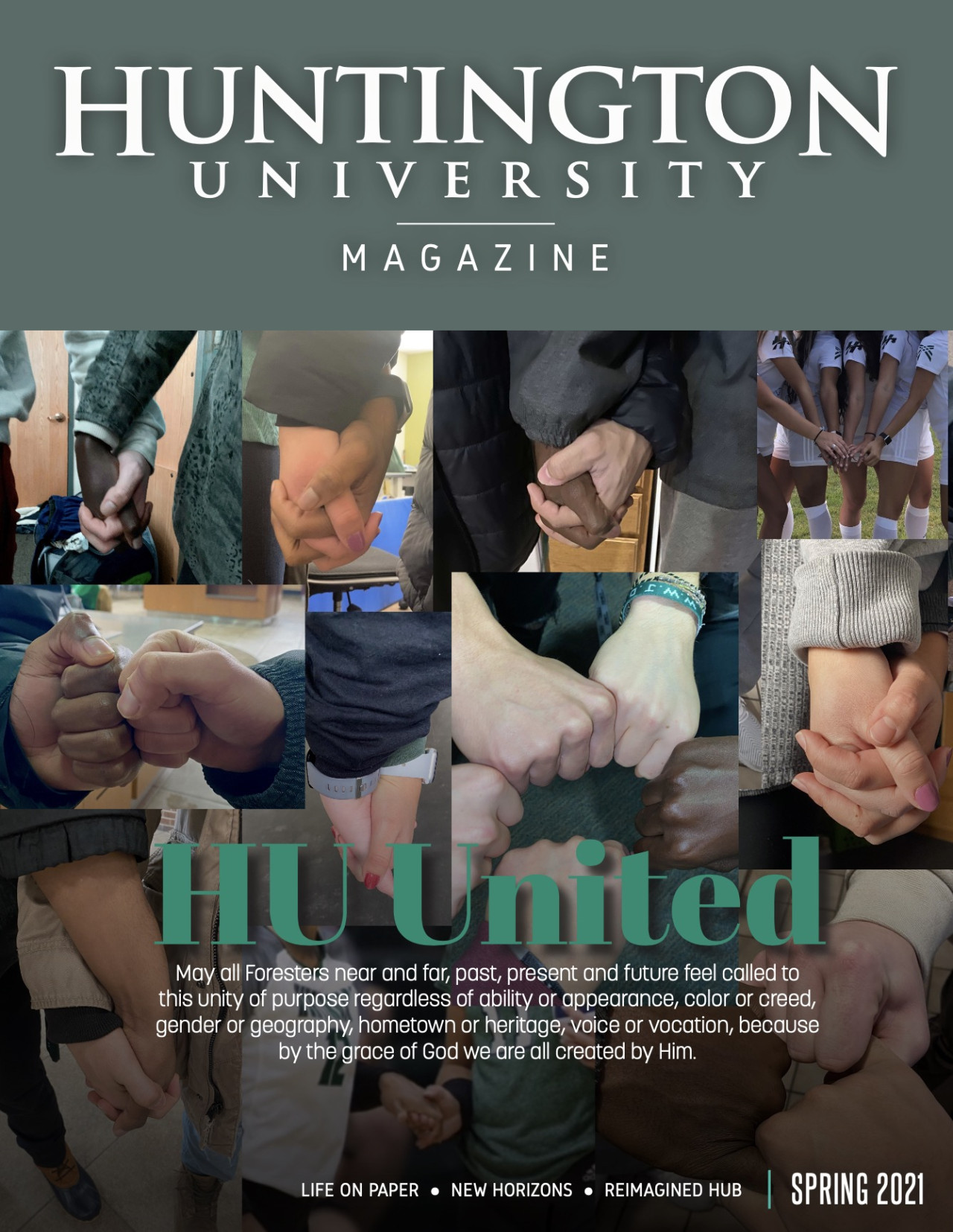 The cover of the HU Magazine