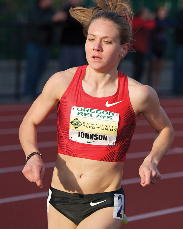 Exercise science alumna and professional athlete Lauren Davenport Johnson
